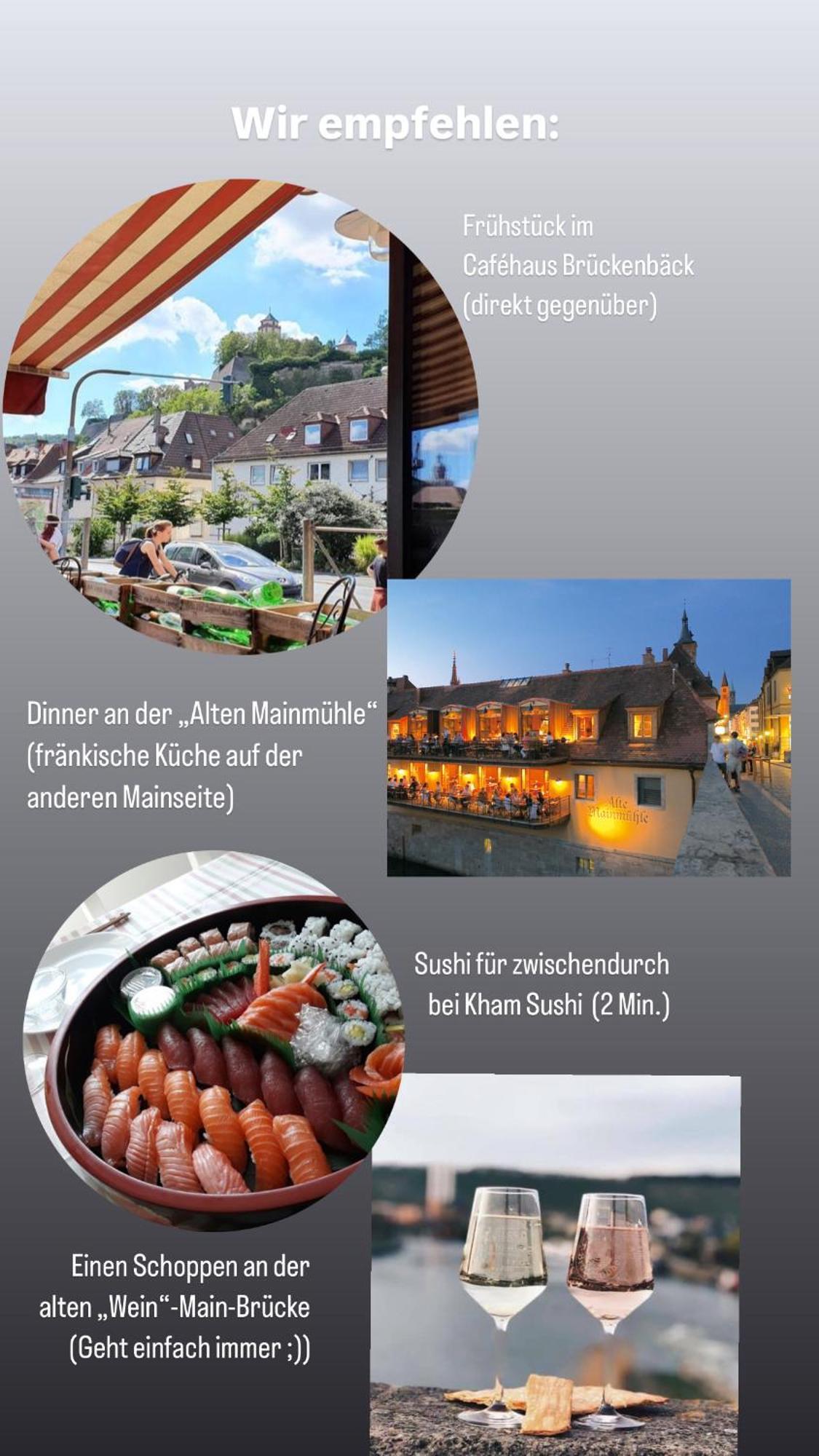 Wohnung Alte Mainbruecke - Gratis Kaffee - Netflix - Balkon 维尔茨堡 外观 照片